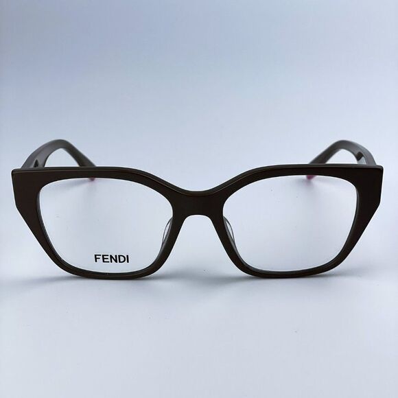 NEW Fendi FE50001I 050 Light Brown Cat Eye Women Eyeglasses - Picture 1 of 10